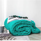 Heavy High Quality Luxury Chunky Knit Throw Blanket-120X150cm