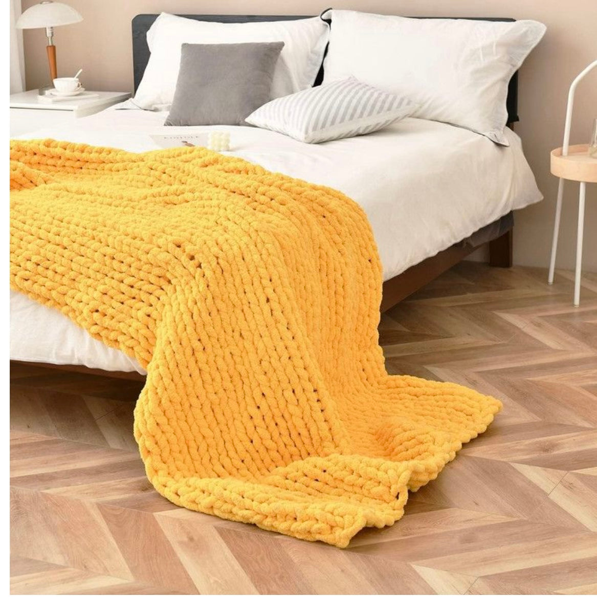 Heavy High Quality Luxury Chunky Knit Throw Blanket-120X150cm