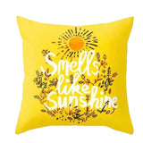 Mellow Yellow Plush Luxury Continental Scatter Cushion Covers 60cm by 60cm