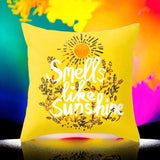 Mellow Yellow Plush Luxury Continental Scatter Cushion Covers 60cm by 60cm