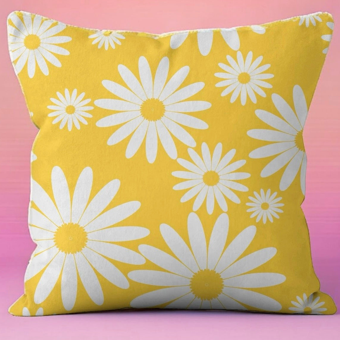 Mellow Yellow Plush Luxury Continental Scatter Cushion Covers 60cm by 60cm