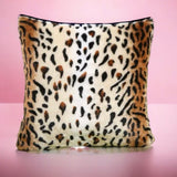 Ian Animal Print Plush Luxury Continental Scatter Cushion Covers 60cm by 60cm