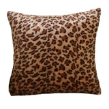 Ian Animal Print Plush Luxury Continental Scatter Cushion Covers 60cm by 60cm