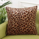 Ian Animal Print Plush Luxury Continental Scatter Cushion Covers 60cm by 60cm