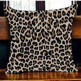 Ian Animal Print Plush Luxury Continental Scatter Cushion Covers 60cm by 60cm