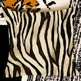 Ian Animal Print Plush Luxury Continental Scatter Cushion Covers 60cm by 60cm