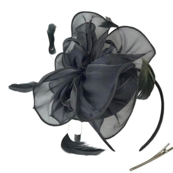 Ann Fascinator Cocktail, Tea Party, Funeral or Wedding Elegant Fedora