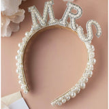 Pearls Wedding Bridal Crown Bachelorette Hen Party Tiara Alice Headband