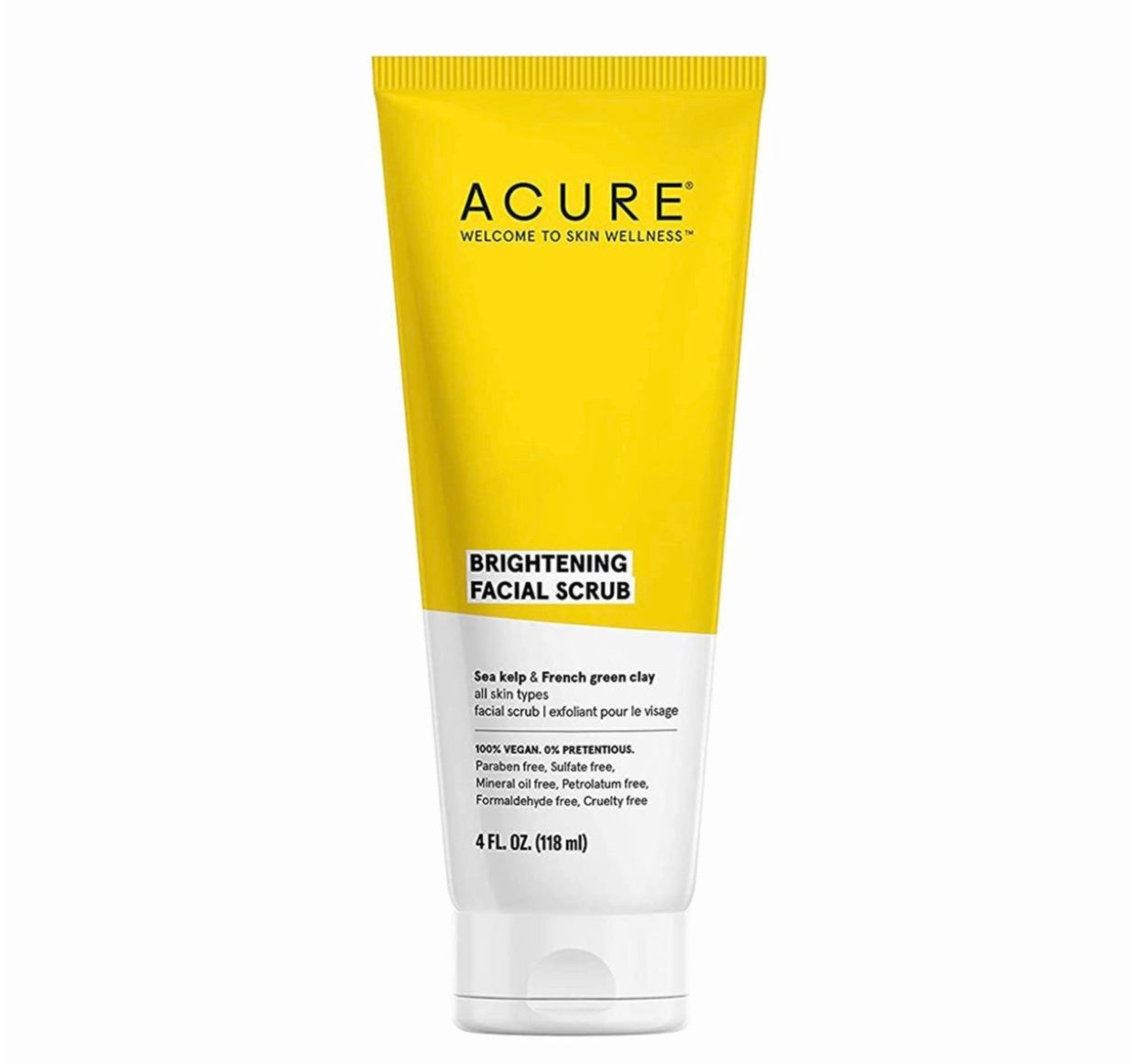 Acure Brightening Facial Scrub- 100% Vegan