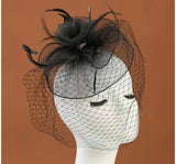 Maggie Fascinator Cocktail, Tea Party, Funeral ,Wedding Elegant Fedora Hat