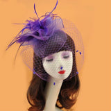 Maggie Fascinator Cocktail, Tea Party, Funeral ,Wedding Elegant Fedora Hat