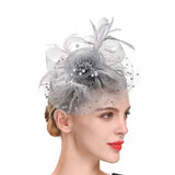 Sofie Fascinator Cocktail, Tea Party, Funeral or Wedding Elegant Fedora Hat