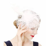 Sofie Fascinator Cocktail, Tea Party, Funeral or Wedding Elegant Fedora Hat