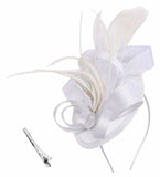 Cindy Fascinator Cocktail, Tea Party, Funeral or Wedding Elegant Fedora Hat