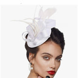 Cindy Fascinator Cocktail, Tea Party, Funeral or Wedding Elegant Fedora Hat