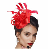 Cindy Fascinator Cocktail, Tea Party, Funeral or Wedding Elegant Fedora Hat