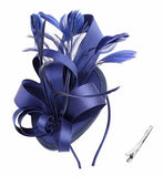 Cindy Fascinator Cocktail, Tea Party, Funeral or Wedding Elegant Fedora Hat