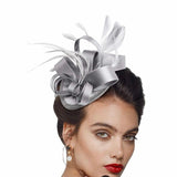 Cindy Fascinator Cocktail, Tea Party, Funeral or Wedding Elegant Fedora Hat