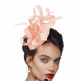 Cindy Fascinator Cocktail, Tea Party, Funeral or Wedding Elegant Fedora Hat