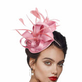 Cindy Fascinator Cocktail, Tea Party, Funeral or Wedding Elegant Fedora Hat