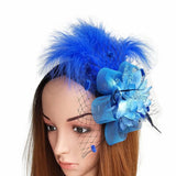 Julz Fur Fascinator Tea Party, Funeral ,Wedding Elegant Fedora Hat