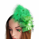 Julz Fur Fascinator Tea Party, Funeral ,Wedding Elegant Fedora Hat