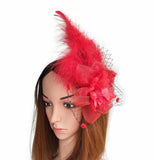 Julz Fur Fascinator Tea Party, Funeral ,Wedding Elegant Fedora Hat