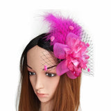 Julz Fur Fascinator Tea Party, Funeral ,Wedding Elegant Fedora Hat