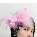 Julz Fur Fascinator Tea Party, Funeral ,Wedding Elegant Fedora Hat