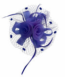 Rosie Fascinator Cocktail, Tea Party, Funeral or Wedding Elegant Fedora Hat