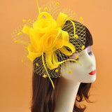 Rosie Fascinator Cocktail, Tea Party, Funeral or Wedding Elegant Fedora Hat