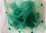 Rosie Fascinator Cocktail, Tea Party, Funeral or Wedding Elegant Fedora Hat