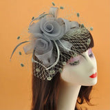 Rosie Fascinator Cocktail, Tea Party, Funeral or Wedding Elegant Fedora Hat